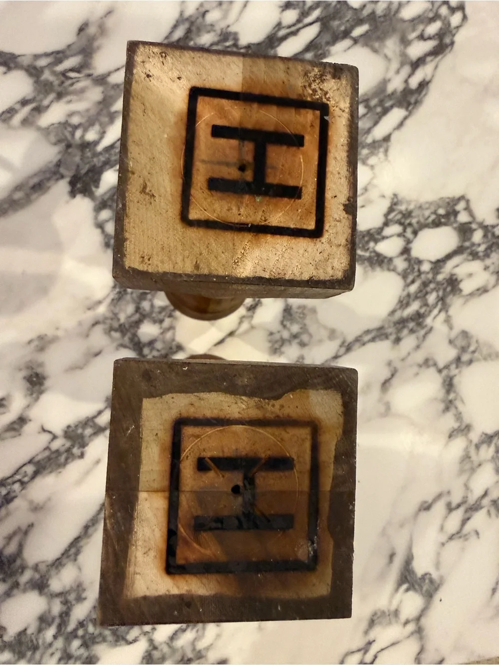 Harp Design Co Hand Turned Wood Candlesticks Set of 2 Clint Harp Fixer Upper